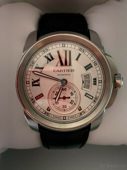 Pánské hodinky Cartier de Calibre kompletní sada, jako NOVÉ, - 4