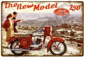 Plechové retro cedule Jawa 30x20 cm nové - 4
