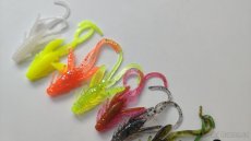 Malé nymfy pstruh set2 10ks jemných gumových nástrah 5cm - 4