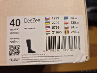Jako nové - vysoké kožené šněrovací kozačky DeeZee - 4