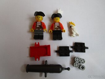 Lego piráti figurky, dělo, kakadu,krab, humr - 4