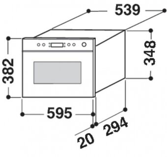Vestavná mikrovlná trouba WHIRPOOL AMW 491/IX - 4