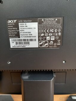 Prodám LCD monitor ACER X203H 19" - 4