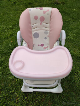 Jídelní dětská židlička Kinderkraft YUMMY pink - 4