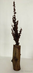 dekorativní dřevěná váza na suché květiny - 4