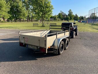 Bržděný přívěs Anssems 2000 kg, 130x250, nová STk - 4