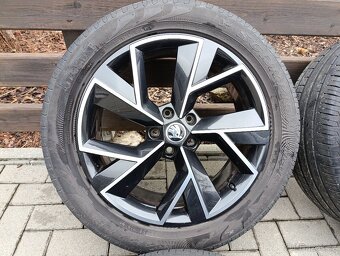 ORIGINAL ALU KOLA ŠKODA KODIAQ R 19 TRIGLAV ČERNO-LEŠTĚNÉ - 4
