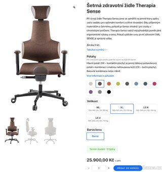 Zdravotní židle Therapia Sense XL - 4