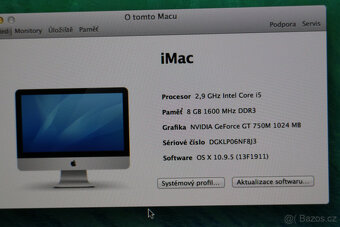 Apple iMac21,5''i5 / 8Gb/ 512Gb SSD/ GT750M + Klávesnice M - 4