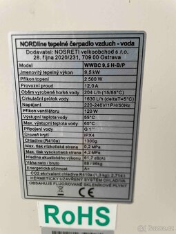 Tepelné čerpadlo Nordline WWBC9,5H-B/P - 4