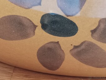 VELKÁ RUČNĚ MALOVANÁ KAMENINOVÁ ZADĚLÁVACÍ MÍSA FRANCIE - 4