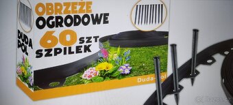 PRUŽNÝ PLASTOVÝ TRAVNÍ LEM 10M x 4CM NOVÝ - 4