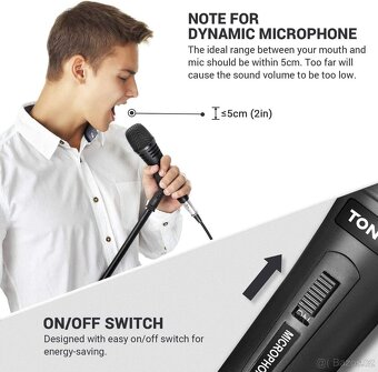 Vokální mikrofon TONOR K1 pro zpěv .cena za 2ks - 4