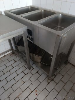 Sporák, ohřívací vana na gastro nádoby,stoly,dřezy - 4