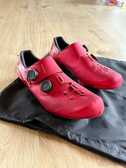 Shimano S Phyre red 44 wide cyklo tretry - 4