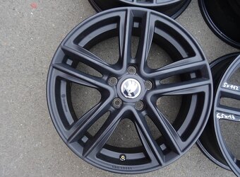 Alu disky černé Škoda, VW, 17", 5x112, ET 43, šíře 6,5J - 4