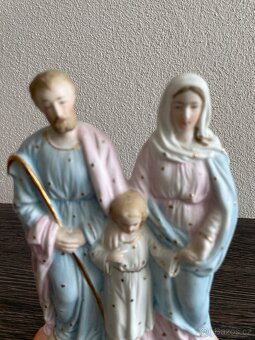Sousoší Svatá rodina Biskvit neglazovaný porcelán - 4