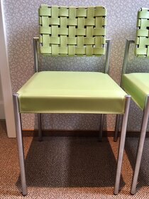 Luxusní designové kožené židle - 4 kusy - 4