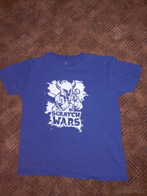 tričko SCRATCH WARS, modré, velikost 164 - 4