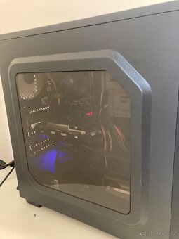 Herní PC + 24" monitor + klávesnice + myš – RYCHLÝ SSD, 16 - 4