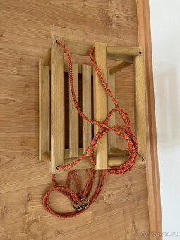Dřevěná zahradní houpačka - 4