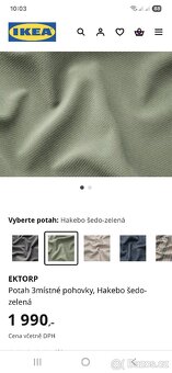 Trojmístná sedačka IKEA EKTORP - 4