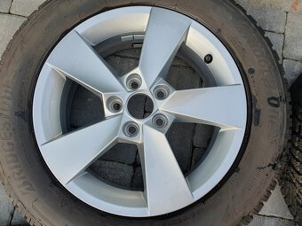 Kompletní alu kola Škoda R15 / zimní Bridgestone - 4
