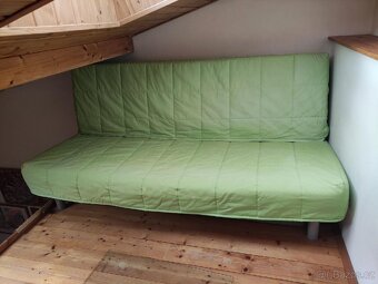 Beddinge IKEA kovová kostra a zelenkavý potah- rozkládací - 4