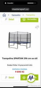 Trampolína MasterJump 365 cm se síti a žebříkem - 4