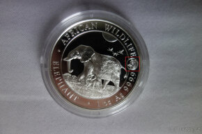 Investiční stříbro: 2x 1 oz mince Slon Africký 21 + 22 PRIVY - 4