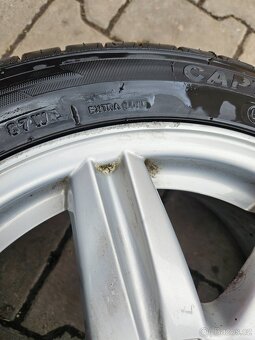 4x alu kola 5x112 16 + nové pneu letní 205/45Zr16 - 4