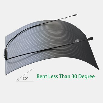 1 ks solární panel 100W 18V monokrystalický ETFE flexibilní - 4
