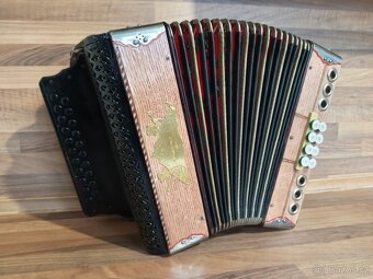 Heligonka (harmonika,akordeon) Flatscher G-C ladění - 4