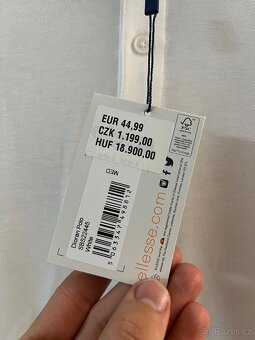 Nové Ellesse pánské polo tričko, bílé vel. M - 4