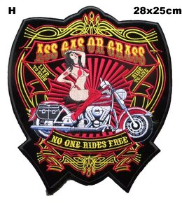 moto nášivka chopper Live Ride free Route66 Guns n Roses - 4