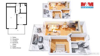 Prodej bytu 2+kk, 66 m², Olomouc, ul. Jeremiášova - 4