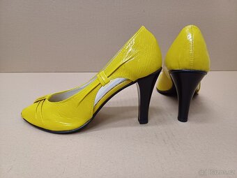 Žluté lodičky vel.36 - 4