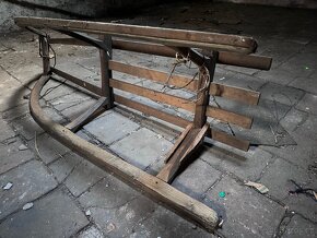 Retro sáňky, nálezový stav - 4