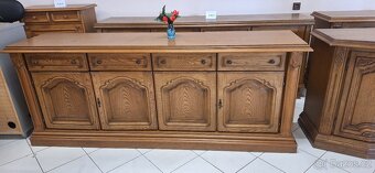 Rustikální komoda 207cm - 4