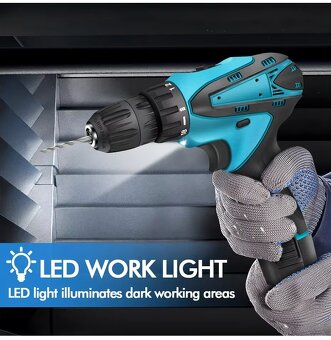 Akumulátorova Elektrická ruční vrtačka s dobíjecí lithiovou - 4