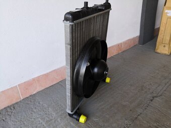Chladič vody s ventilátorem - originál, FABIA I - 4
