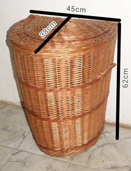 Proutěný prádelní koš - 4