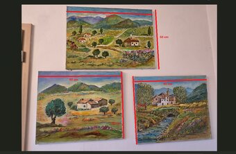 Obrazy na plátně, naivní umění - 4