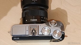 Bezzrcadlovka Canon eos m6 + adapter EF/EFM - 4