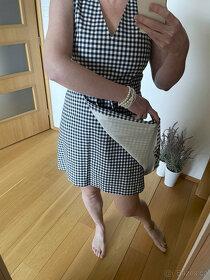 Kostkované tmavě modré bílé šaty Gant vel. 40 - 4