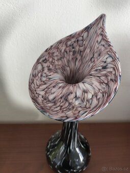 Vintage skleněná váza - 4