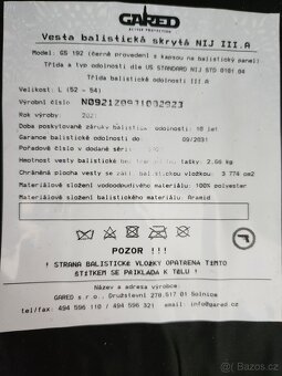 balistická neprůstřelná vesta policie balistické taktická - 4