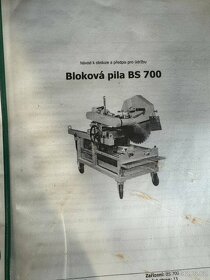 Stolová bloková pila / řezačka BS 700 - 4
