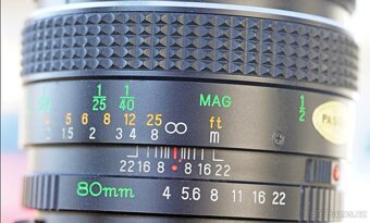 Středoformát Mamiya 645 1000s, Macro Sekor 80mm, orig Brašna - 4