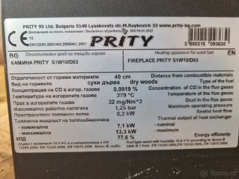 Krbová kamna Prity S1 W10 - černá - 4